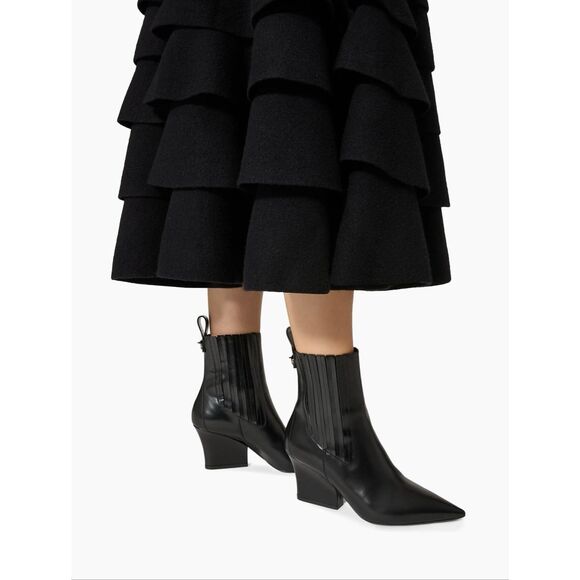 Valentino Garavani VLogo 75MM Lockette Beatle in Brushed Calfskin Boots - Picture 4 of 13